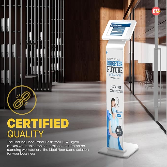 Locking Stand Kiosk – CTA Premium Small Locking Support Base Kiosk - Image 6
