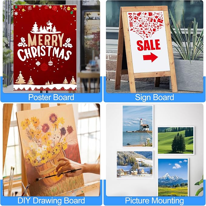 ToLanbbt 24 Pack White Foam Board, Displaying - Image 5