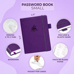 Clever Fox Password Book with alphabetical tabs. Internet Address Organizer - Image 2