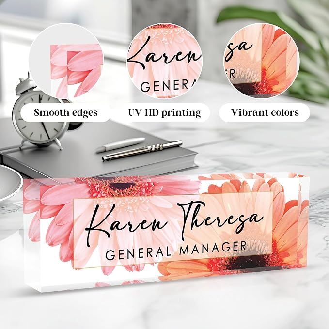 Custom Office Name Plate, Personalized Gifts - Image 3