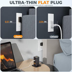 Charging Station PD 100W, TESSAN 9-in-1 USB C Power Strip - Image 4