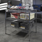 Regal Altair 21" Deep x 30" Wide x 27" Height Wire Shelving Kit | 3-Tier | NSF - Image 2