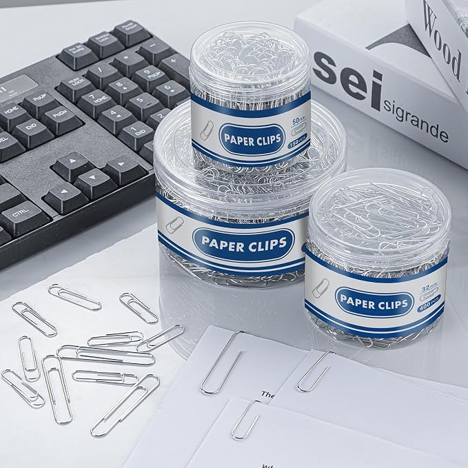 1800 Paper Clips Assorted Sizes Large, Medium and Small, Durable and Rustproof - Image 7