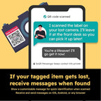Lost Item QR Code Stickers | Customizable QR Code Labels - Image 3