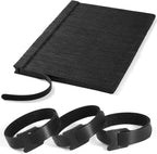 200 PCS 8 Inches Reusable Cable Ties | Adjustable Cord Wraps, Cable Straps | by QTBLY