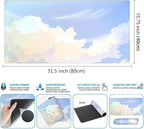 Blue Cloud XXL Large Extended Gaming Mouse Pad Computer Mat Aesthetics Mousepad - Image 3