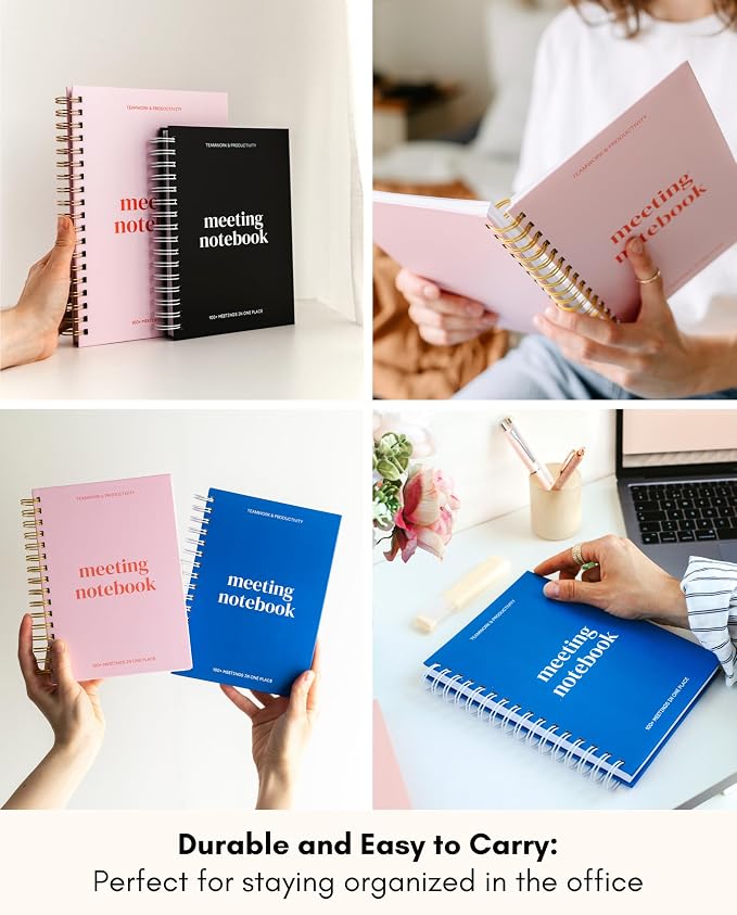 Lamare Meeting Notebook for Work Organization – Perfect Work Notebook for Note - Image 6