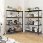 DurayLoly 4- Shelf Metal Shelving Unit Adjustable Storage Shelves Heavy Duty - Image 2
