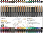 huesamhi 005 Micro Pen, 20 Colors Waterproof Ink 0.20mm Fine Tip FineLiner Pens by Unknown