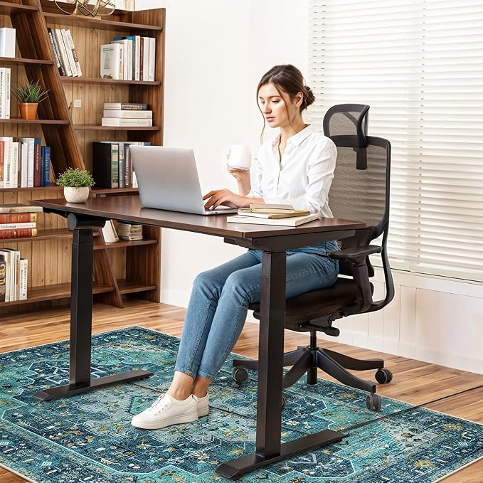 Anidaroel 46"x72" Chair Mat for Hardwood Floor/Tile Floor, Desk Chair Mat for - Image 2