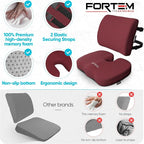 FORTEM Seat Cushion, Office Chair Cushion, Lumbar Support Pillow - Image 7