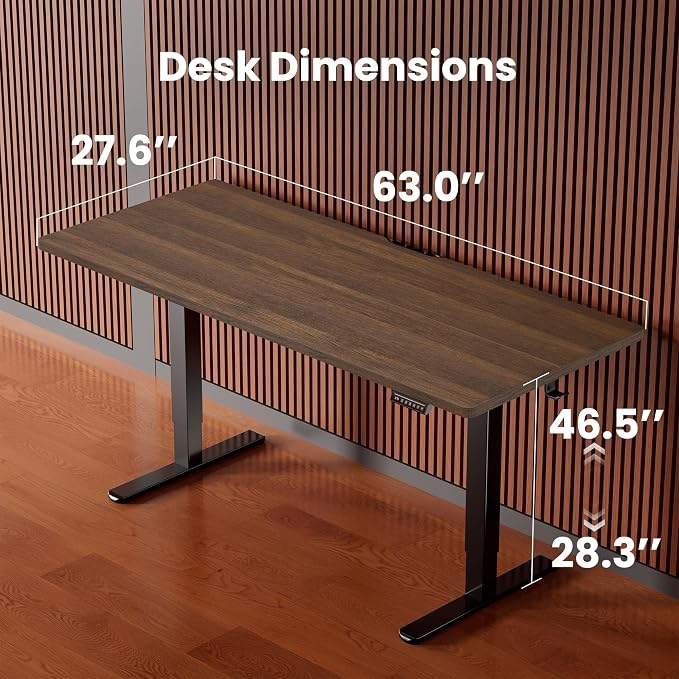 ErGear Height Adjustable Electric Standing Desk, 63 x 28 Inches Sit Stand up - Image 3