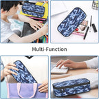 YIJIUWKIS Kids Adults Camo Style Pencil Case Blue Pencil Box - Image 5
