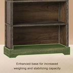 TVU 5-Tier Solid Wood Book Shelf, Floor Standing Bookcase, Farmhouse Style Book - Image 6