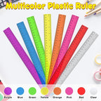 32 Pcs Clear Plastic Ruler 12 Inch, Rulers Bulk - Image 5