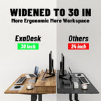 ExaDesk 48 * 30 Inches Electric Standing Widened Desk Adjustable Height - Image 4