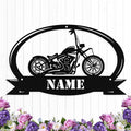 Custom Motorcycle Metal Sign Personalized Biker Name Signs Custom Garage by HengMeiZiK