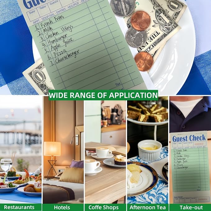 Guest Check Books 10 Pack, Guest Checks - Image 6