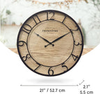Presentime & Co 21" Farmhouse Series Wall Clock, Cottage Style, Vintage Design - Image 5
