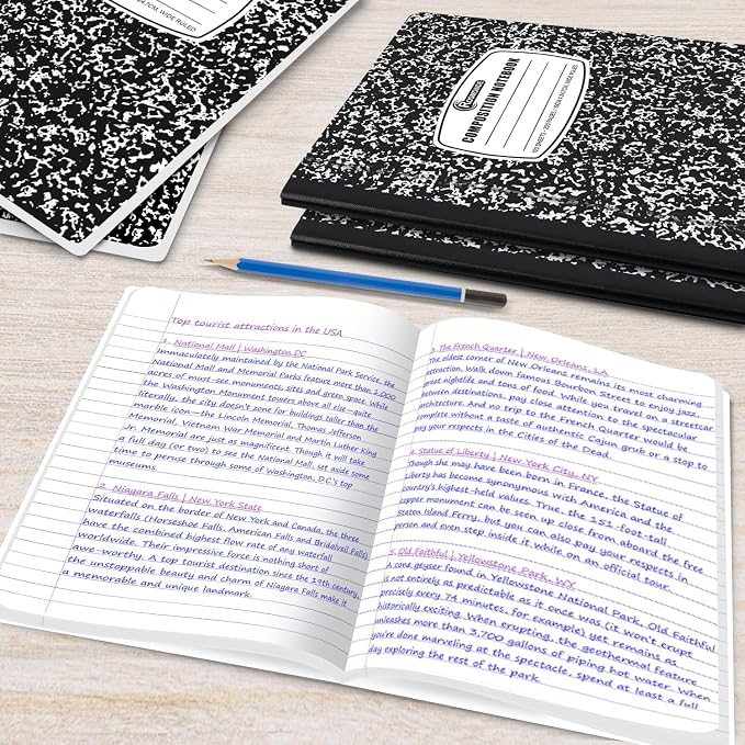 Rosmonde 1000 Pack Composition Notebooks Bulk, Wide Ruled, Pallet of Notebooks - Image 5