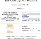 COLOP XXL Size Self Inking Custom Signature Stamp - Image 2
