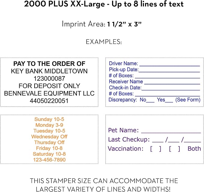 COLOP XXL Size Self Inking Custom Signature Stamp - Image 2