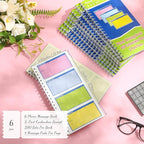 Sinmoe 6 Pcs Spiral Bound Phone Message Book - Image 2