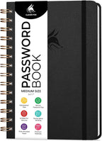 Clever Fox Password Book Spiral – Internet Address & Password Organizer by CleverFox