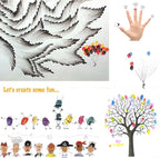Lsushine Craft Ink Pad Stamps Partner DIY Color, 20 Colors Rainbow Finger Ink - Image 4