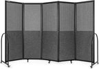 Folding Room Partition, Freestanding Privacy Divider, Portable Office Divider by StrongBird
