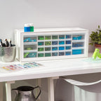 IRIS USA Plastic Drawer Storage Organizer, 26-Drawer Teacher Toolbox Bead Small - Image 8