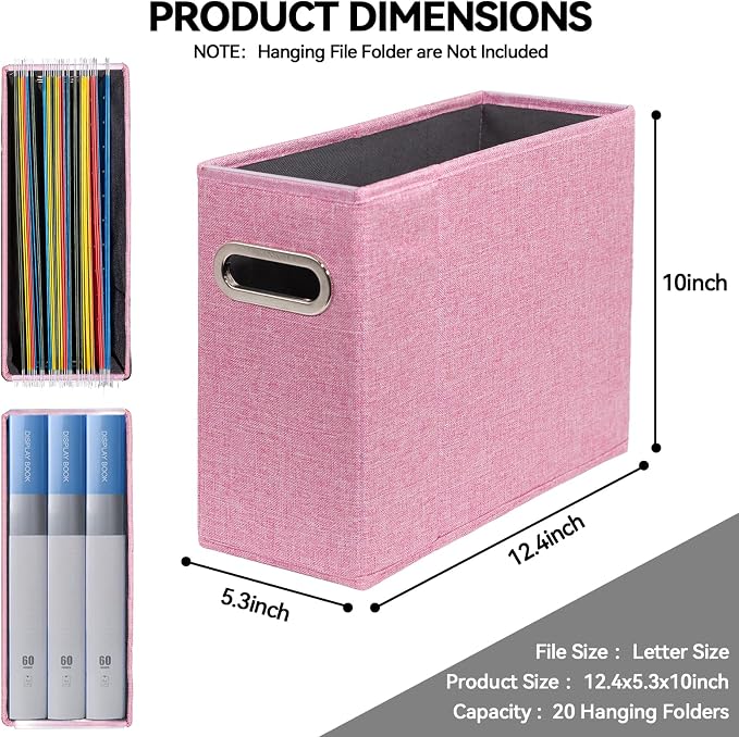 ComfortKeeper 4 Packs Letter Size File Organizer, File Folders Organizer - Image 2