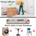 YSHIHE Colored Labels Stickers 3 x 2 Inch Rectangular Moving Labels 8 Colors - Image 7