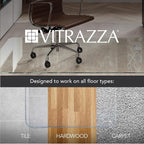 Vitrazza Glass Chair Mat 48” x 48” Superior ¼" thick, Luminoso Low-iron Ultra - Image 5