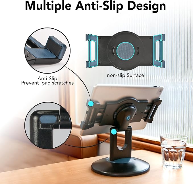 EHO Tablet Kiosk Stand, 360° Rotating Commercial Tablet Stand, Retail Kiosk - Image 7