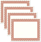 Elite Red & White Parchment Certificate Papers - Image 3