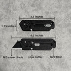XHM Awesome Small Box Cutter Retractable Blade Ultility Knife, - Image 3