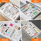Spaclear Large Utensil Drawer Organizer Expandable Silverware Organizer - Image 9