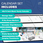 Large Dry Erase Calendar for Wall, Reusable - Image 9