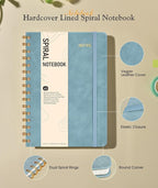 Dotted Spiral Journal Notebook, A5 Hardcover Spiral Journals - Image 2