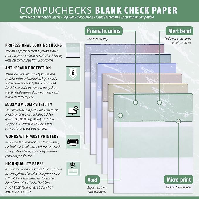 Compuchecks Top Blank Check Paper - Image 4