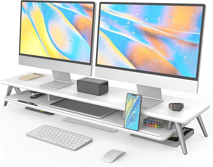 Fenge Dual Monitor Stand, Monitor Stands Riser by Fenge