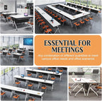 Conference Table, 55.1''Folding Conference Room Table - Image 6