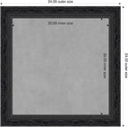 Amanti Art Black Framed Magnetic Board 24x24 Medium Vision Board - Image 2