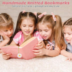 Crochet Bookmarks for Women & Book Lovers, Cute Flower Page Markers for - Image 4