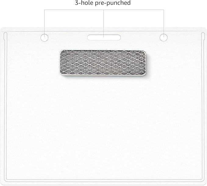 Amazon Basics Horizontal Magnetic Name Badge Holder - Image 8