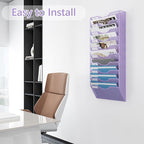 EasyPAG 10 Pocket Mesh Wall File Organizer, Hanging Paper Folder Holder - Image 4