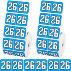 1000pcs 2026 Year Stickers, 3/4x1-1/2 Inch 26 Year Colored Self-Adhesive by Unknown
