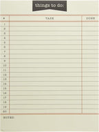 Graphique Library Card To-Do List Notepad | 150 Tear-Away Sheets | Task Planner by GraphiquedeFrance