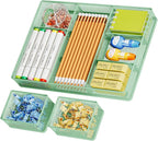Marbrasse 3 Packs Desk Drawer Organizers, Metal Mesh Dividers by Marbrasse